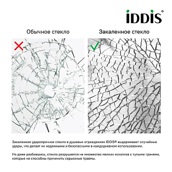Боковая панель IDDIS Slide 100х195, черный ал. проф. (SLI6BS1i23)