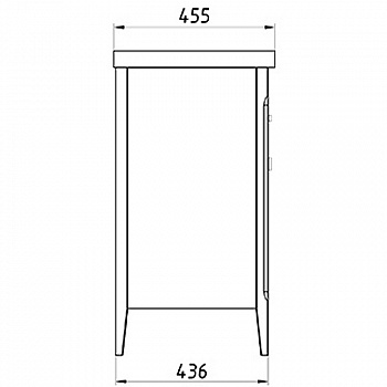 Комплект мебели для ванной ASB-Woodline Монте 100 Бежевый