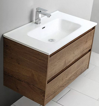 Тумба под раковину BelBagno Kraft 80 KRAFT-800-2C-SO-RT подвесная Rovere Tabacco