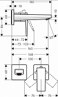 Смеситель для раковины Hansgrohe Metropol 32525000 Хром