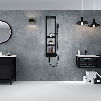 Душевая панель Black&White Seasons 1220w0 Графитовый черный
