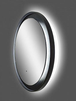 Зеркало Art&Max Napoli AM-Nap-800-DS-F с подсветкой с бесконтактным выключателем Черное матовое