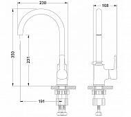 Смеситель для кухни Lemark Evitta LM0505C Хром