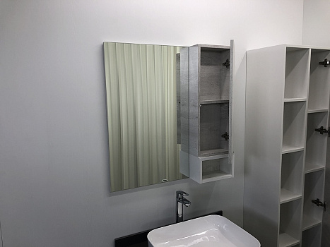 Зеркало со шкафом Comforty Прага 75 00004144199 Дуб белый