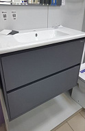 Тумба под раковину Bellezza Лоренцо 80 4639113270367 подвесная Серебро