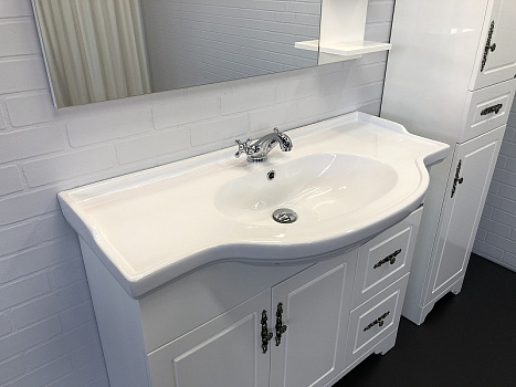 Тумба с раковиной Comforty Севилья 100 00003132627 Слоновая кость
