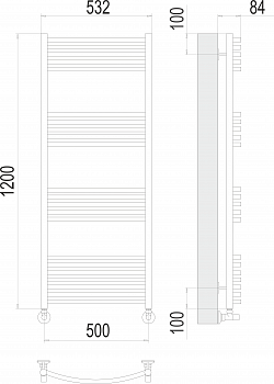 Полотенцесушитель Классик П22 500х1200Terminus
