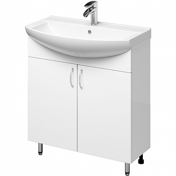 Тумба под раковину Avanti Duo 75 3597 Белая глянцевая