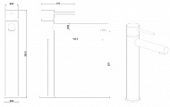 Смеситель для раковины Allen Brau Glority 5.51002-00 Хром