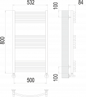 Полотенцесушитель Классик П16 500х800Terminus