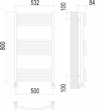 Полотенцесушитель Классик П16 500х800Terminus