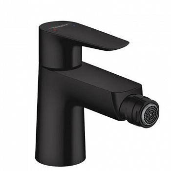 Смеситель Hansgrohe Talis E для биде, однорычажный, со сливным гарнитуромматовый ч, матовый белыйерный 71720670