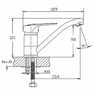 Смеситель для раковины Haiba HB4537 Хром