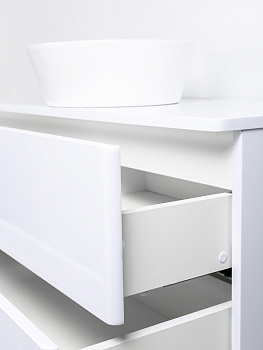 Тумба с раковиной Orange Otto 100 Ot-100TuMDF+B08-360W подвесная Белый глянец