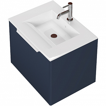 Тумба под раковину Creto Luna 60 17-Bl60 подвесная Blue