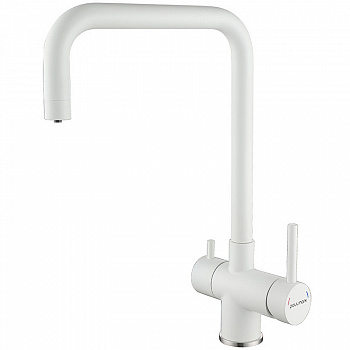 Смеситель для кухни Paulmark Wetter We213030-431 Белый матовый