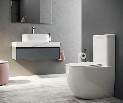 Унитаз компакт Ceramica Nova Mia CN1801 с бачком и сиденьем Микролифт