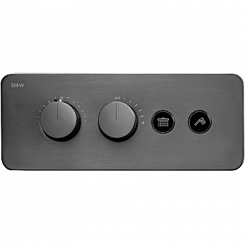 Душевая система Black&White Universe U7646GM 7646GM с термостатом Gun Metal