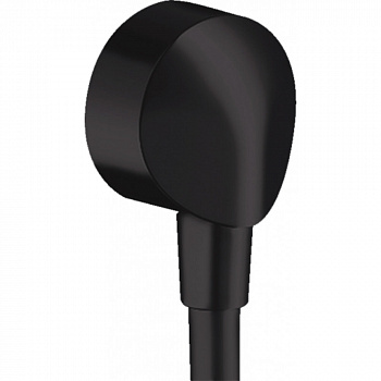 Шланговое подсоединение без клапана обратного тока Hansgrohe FixFit E 27454670, матовый черный