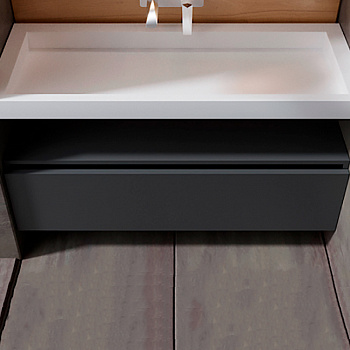 Тумба Boheme Armadi Art Vallessi UNO-S 120 897-120-A mat подвесная Антрацит матовый