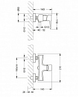 Смеситель для душа Lemark Evitta LM0503C Хром