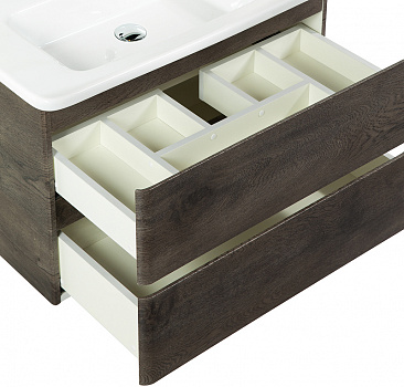 Тумба под раковину BelBagno 80 ALBANO-CER-800-2C-SO-RNG подвесная Robere Nature Grigio
