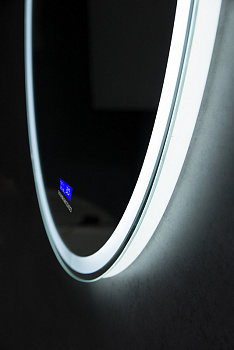 Зеркало BelBagno SPC-RNG-700-LED-TCH-RAD с подсветкой с сенсорным выключателем с bluetooth с термометром с радио
