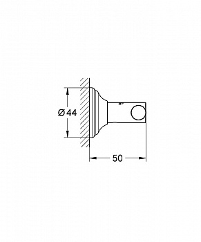Двойной крючок Grohe Essentials Authentic 40656001 Хром