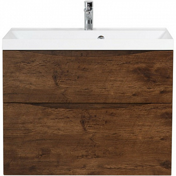 Тумба под раковину BelBagno Marino 80 MARINO-H60-800-2C-SO-RW-P подвесная Rovere Moro