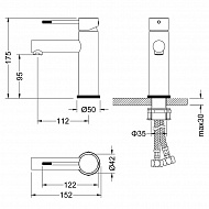 Смеситель для раковины Timo Saona 2361/17F Золото матовое