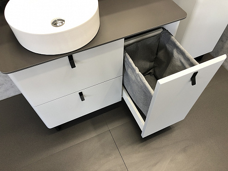 Тумба с раковиной Comforty Сорренто 90Н 00-00000821 Светло-серая