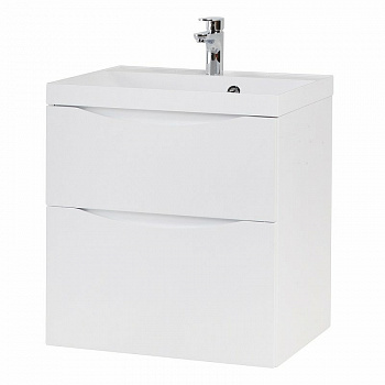 Тумба под раковину BelBagno Marino 60 MARINO-H60-600-2C-SO-BL-P подвесная Bianco Lucido
