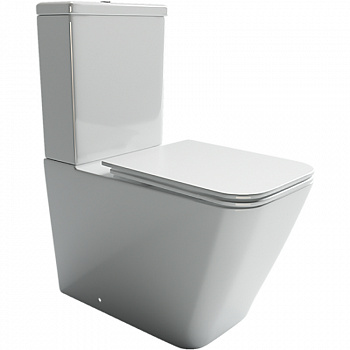 Унитаз компакт Ceramica Nova Cubic CN1803-B без бачка и с сиденьем Микролифт