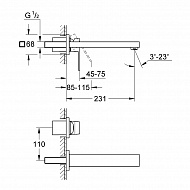 Смеситель для раковины Grohe Eurocube 23447000 Хром
