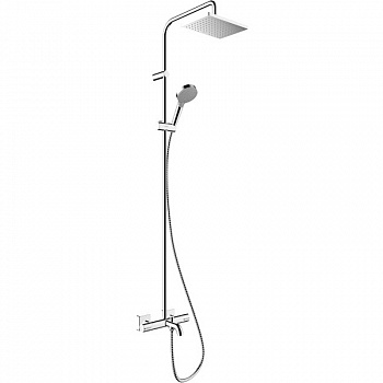 Душевая система Hansgrohe Vernis Shape Showerpipe 26284000 с термостатом Хром