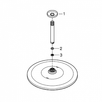 Верхний душ Grohe Rainshower 310 Mono 26560000 Хром