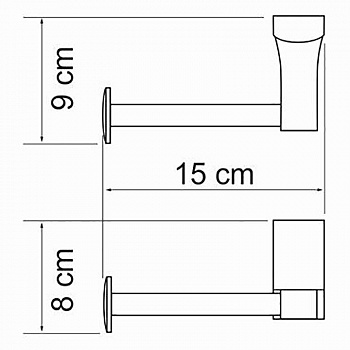 Держатель туалетной бумаги WasserKRAFT Leine K-5096 Хром