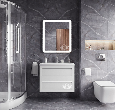 Зеркало Art&Max Latina AM-Lat-650-800-DS-F с подсветкой с сенсорным выключателем