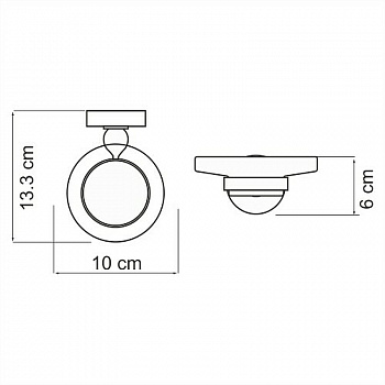 Мыльница WasserKRAFT Regen K-6929 Хром