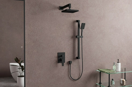 Душевая система Rush Thira TR3635-41Black Черная матовая