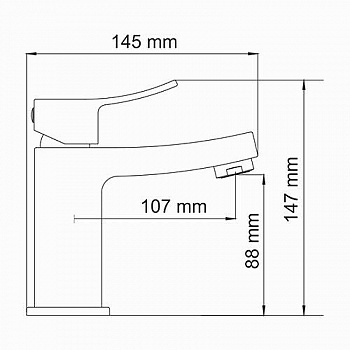 Смеситель для раковины WasserKRAFT Aller 1064 Хром