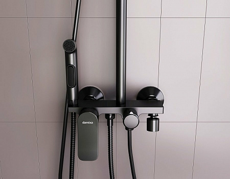 Душевая система Damixa Apollo DX220910300 Черная матовая