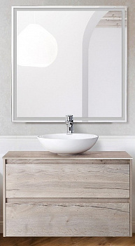 Тумба под раковину BelBagno Kraft 80 KRAFT-800-2C-SO-RGB подвесная Rovere Galifax Bianco