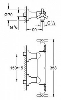 Смеситель для душа Grohe Atrio 34010000 Хром
