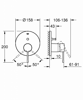 Смеситель для душа Grohe Essence New 24058001 Хром