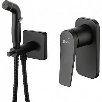 Гигиенический душ со смесителем Lemark Bronx LM3719BL Черный
