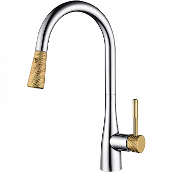 Смеситель для кухни D&K Rhein Schiller DA1462504D Хром Золото