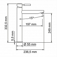 Смеситель для раковины WasserKRAFT Main 4103H Хром