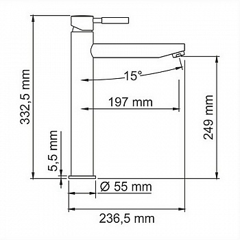 Смеситель для раковины WasserKRAFT Main 4103H Хром