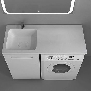 Тумба под раковину Raval Forte 110 L For.01.110.L/N/W Белая